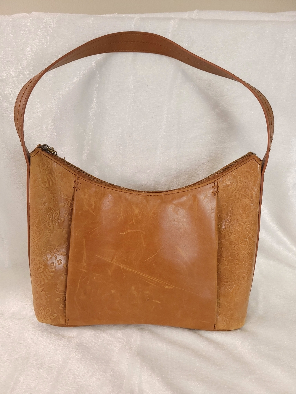 The Sak Brook Hobo Shoulder Bag Brown Leather
